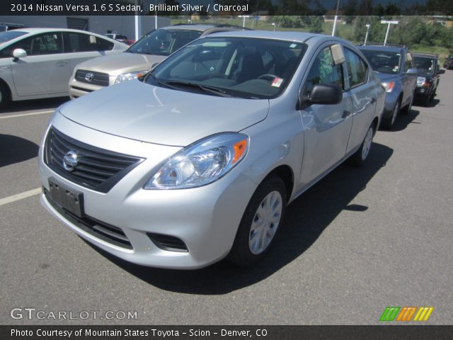 2014 Nissan Versa 1.6 S Sedan in Brilliant Silver