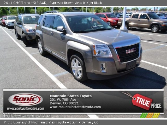 2011 GMC Terrain SLE AWD in Espresso Brown Metallic