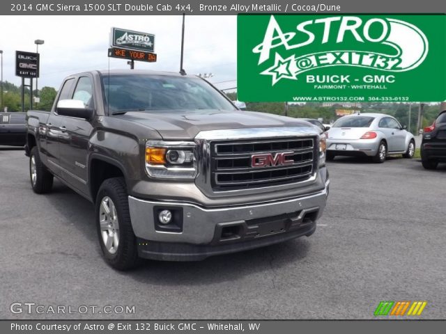 2014 GMC Sierra 1500 SLT Double Cab 4x4 in Bronze Alloy Metallic