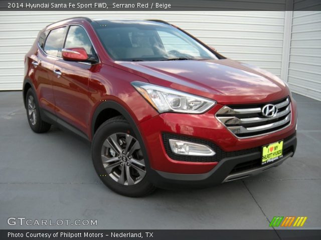 2014 Hyundai Santa Fe Sport FWD in Serrano Red