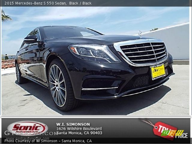 2015 Mercedes-Benz S 550 Sedan in Black