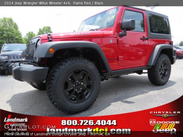 2014 Jeep Wrangler Willys Wheeler 4x4 in Flame Red