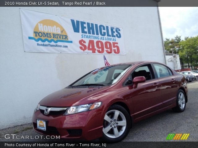 2010 Honda Civic LX-S Sedan in Tango Red Pearl