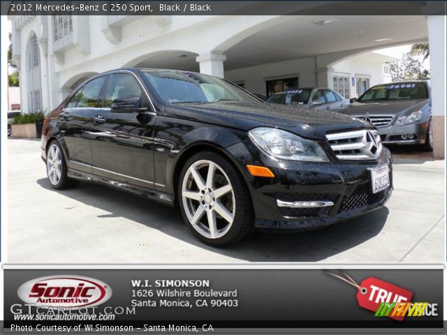 2012 Mercedes-Benz C 250 Sport in Black