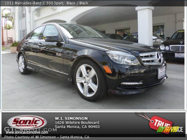 2011 Mercedes-Benz C 300 Sport in Black