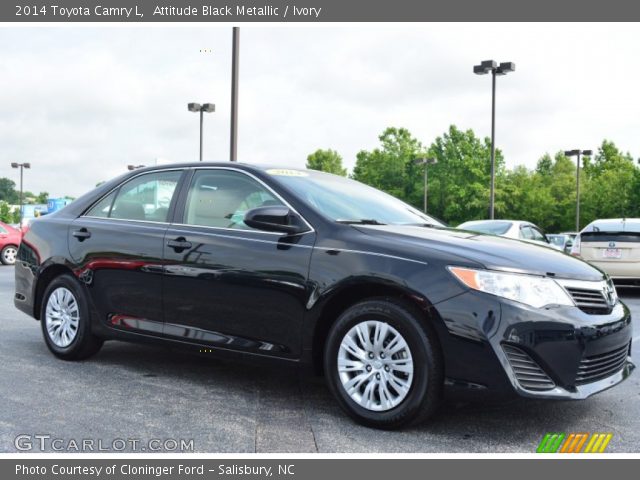 2014 Toyota Camry L in Attitude Black Metallic