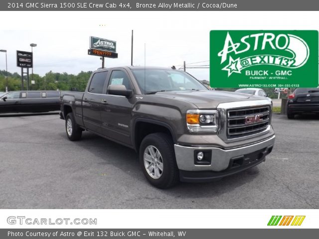 2014 GMC Sierra 1500 SLE Crew Cab 4x4 in Bronze Alloy Metallic