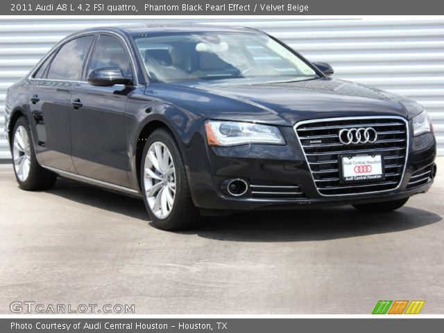 2011 Audi A8 L 4.2 FSI quattro in Phantom Black Pearl Effect