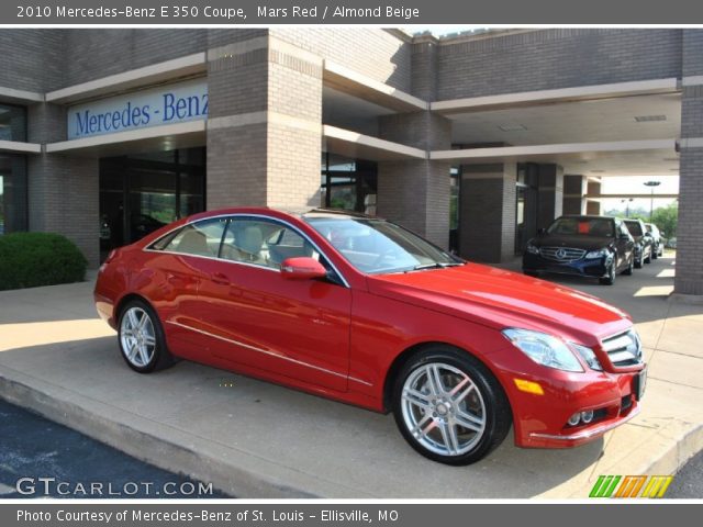 2010 Mercedes-Benz E 350 Coupe in Mars Red