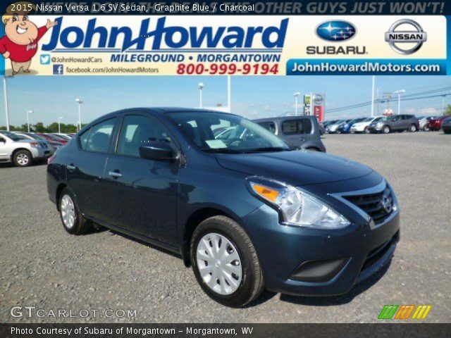 2015 Nissan Versa 1.6 SV Sedan in Graphite Blue