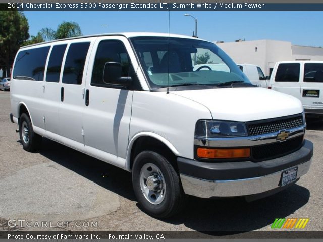2014 Chevrolet Express 3500 Passenger Extended LT in Summit White