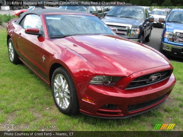 2014 Ford Mustang V6 Premium Convertible in Ruby Red