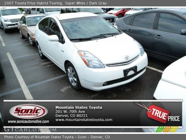2007 Toyota Prius Hybrid Touring in Super White