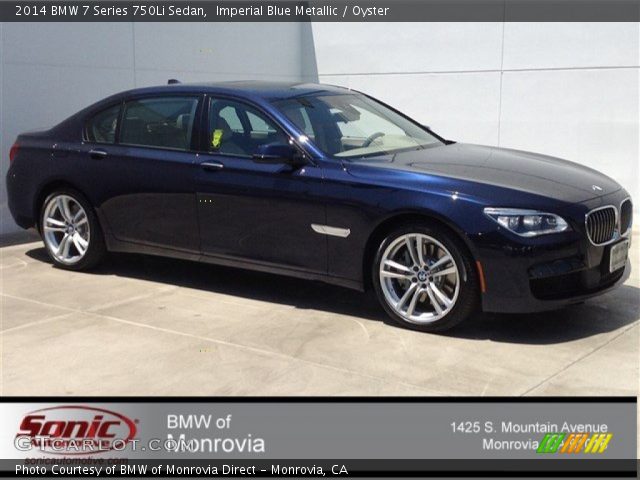 2014 BMW 7 Series 750Li Sedan in Imperial Blue Metallic