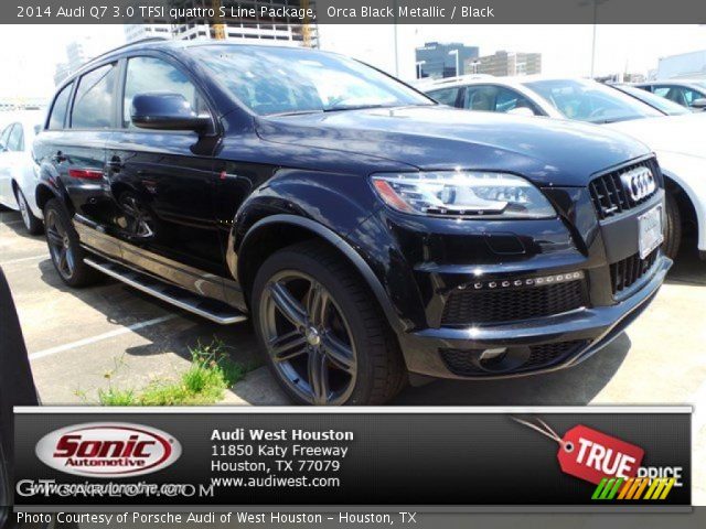 2014 Audi Q7 3.0 TFSI quattro S Line Package in Orca Black Metallic