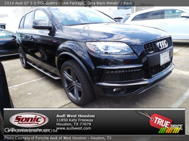 2014 Audi Q7 3.0 TFSI quattro S Line Package in Orca Black Metallic