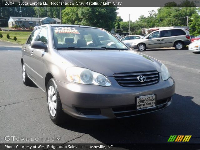 2004 Toyota Corolla LE in Moonshadow Gray Metallic