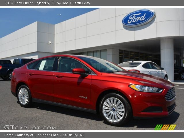 2014 Ford Fusion Hybrid S in Ruby Red