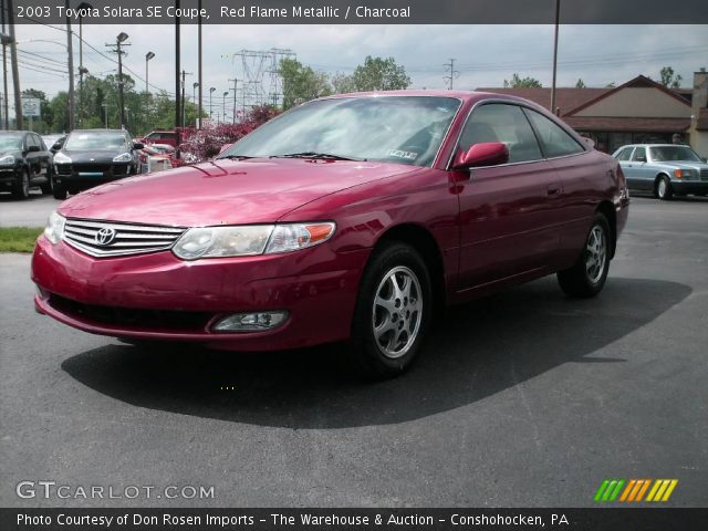 2003 Toyota Solara SE Coupe in Red Flame Metallic