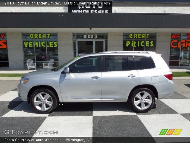 2010 Toyota Highlander Limited in Classic Silver Metallic