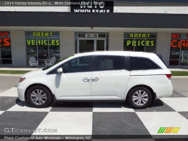 2014 Honda Odyssey EX-L in White Diamond Pearl