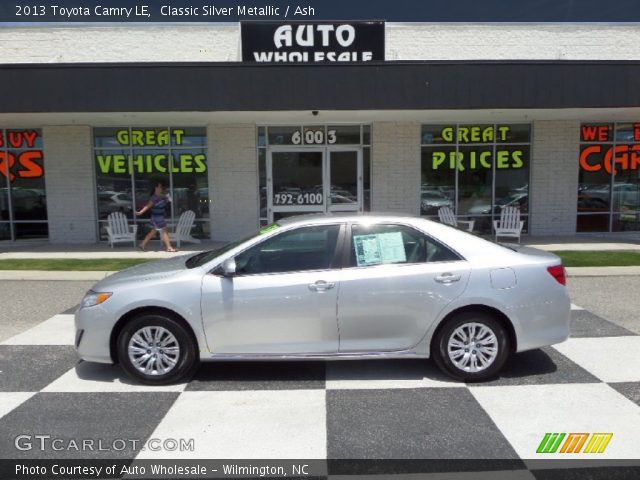 2013 Toyota Camry LE in Classic Silver Metallic