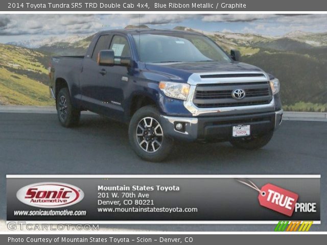 2014 Toyota Tundra SR5 TRD Double Cab 4x4 in Blue Ribbon Metallic