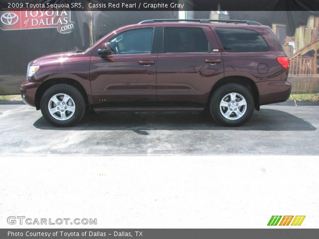 2009 Toyota Sequoia SR5 in Cassis Red Pearl