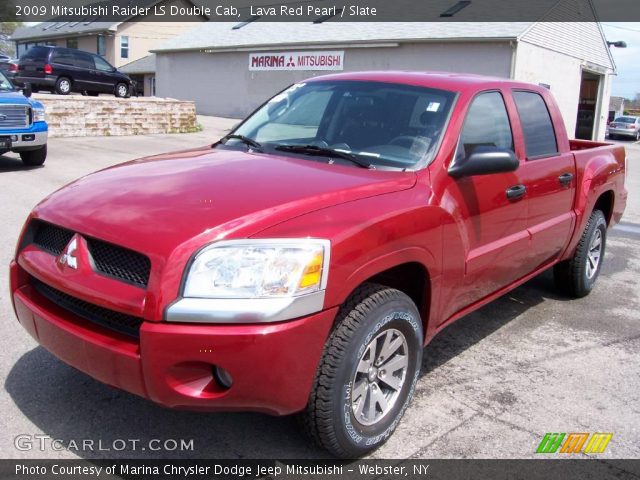 2009 Mitsubishi Raider LS Double Cab in Lava Red Pearl