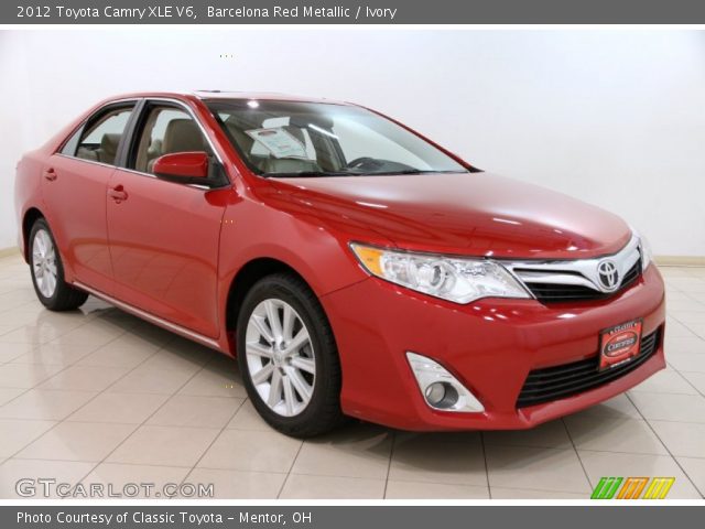 2012 Toyota Camry XLE V6 in Barcelona Red Metallic