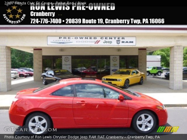 2007 Honda Civic EX Coupe in Rallye Red