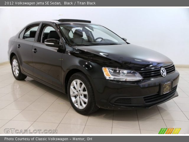 2012 Volkswagen Jetta SE Sedan in Black