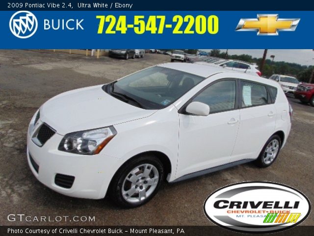 2009 Pontiac Vibe 2.4 in Ultra White