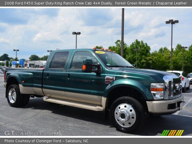 2008 Ford F450 Super Duty King Ranch Crew Cab 4x4 Dually in Forest Green Metallic
