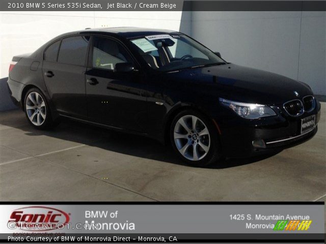 2010 BMW 5 Series 535i Sedan in Jet Black