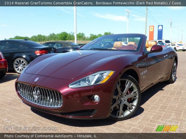 2014 Maserati GranTurismo Convertible GranCabrio in Bordeaux Pontevecchio (Dark Red Metallic)