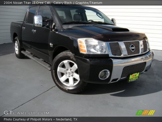 2004 Nissan Titan LE Crew Cab in Galaxy Black