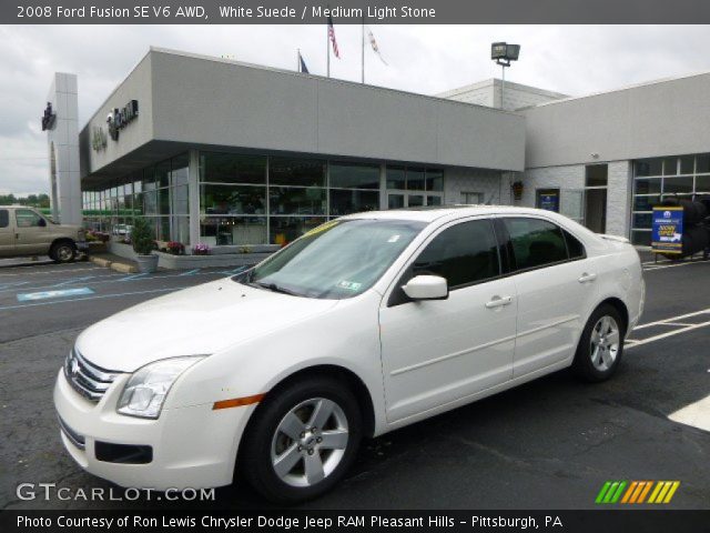 2008 Ford Fusion SE V6 AWD in White Suede