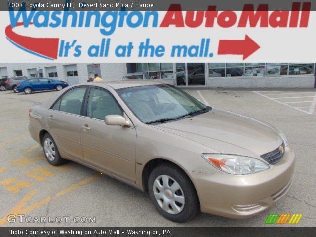 2003 Toyota Camry LE in Desert Sand Mica