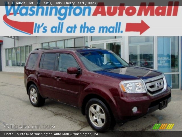 2011 Honda Pilot EX-L 4WD in Dark Cherry Pearl