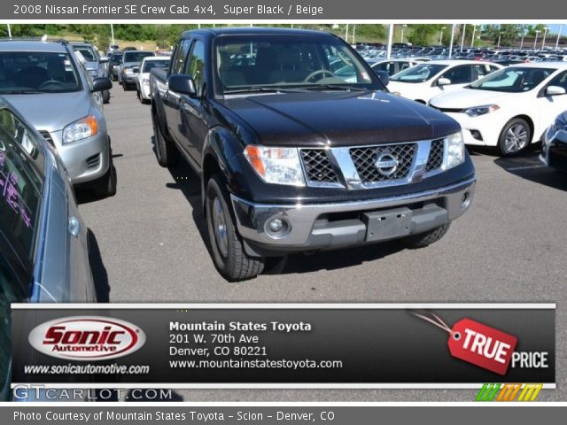 2008 Nissan Frontier SE Crew Cab 4x4 in Super Black