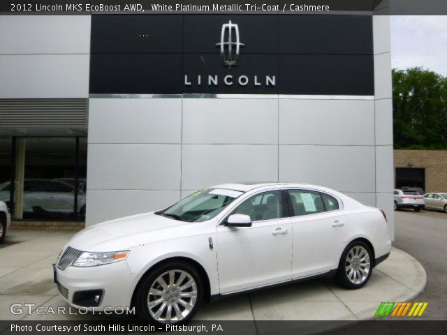 2012 Lincoln MKS EcoBoost AWD in White Platinum Metallic Tri-Coat