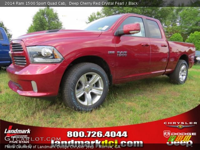 2014 Ram 1500 Sport Quad Cab in Deep Cherry Red Crystal Pearl