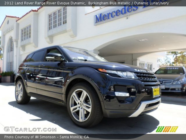 2012 Land Rover Range Rover Evoque Dynamic in Buckingham Blue Metallic