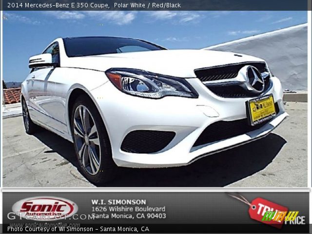 2014 Mercedes-Benz E 350 Coupe in Polar White