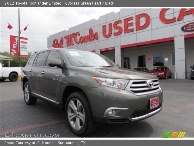 2012 Toyota Highlander Limited in Cypress Green Pearl