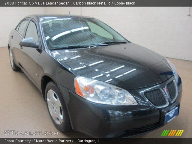 2008 Pontiac G6 Value Leader Sedan in Carbon Black Metallic