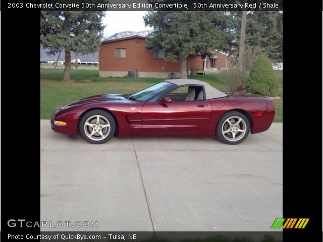 2003 Chevrolet Corvette 50th Anniversary Edition Convertible in 50th Anniversary Red
