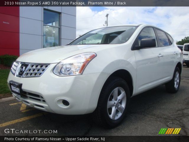 2010 Nissan Rogue S AWD 360 Value Package in Phantom White
