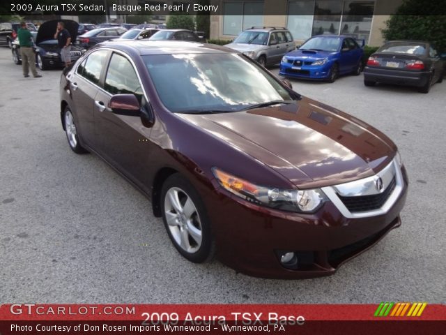 2009 Acura TSX Sedan in Basque Red Pearl